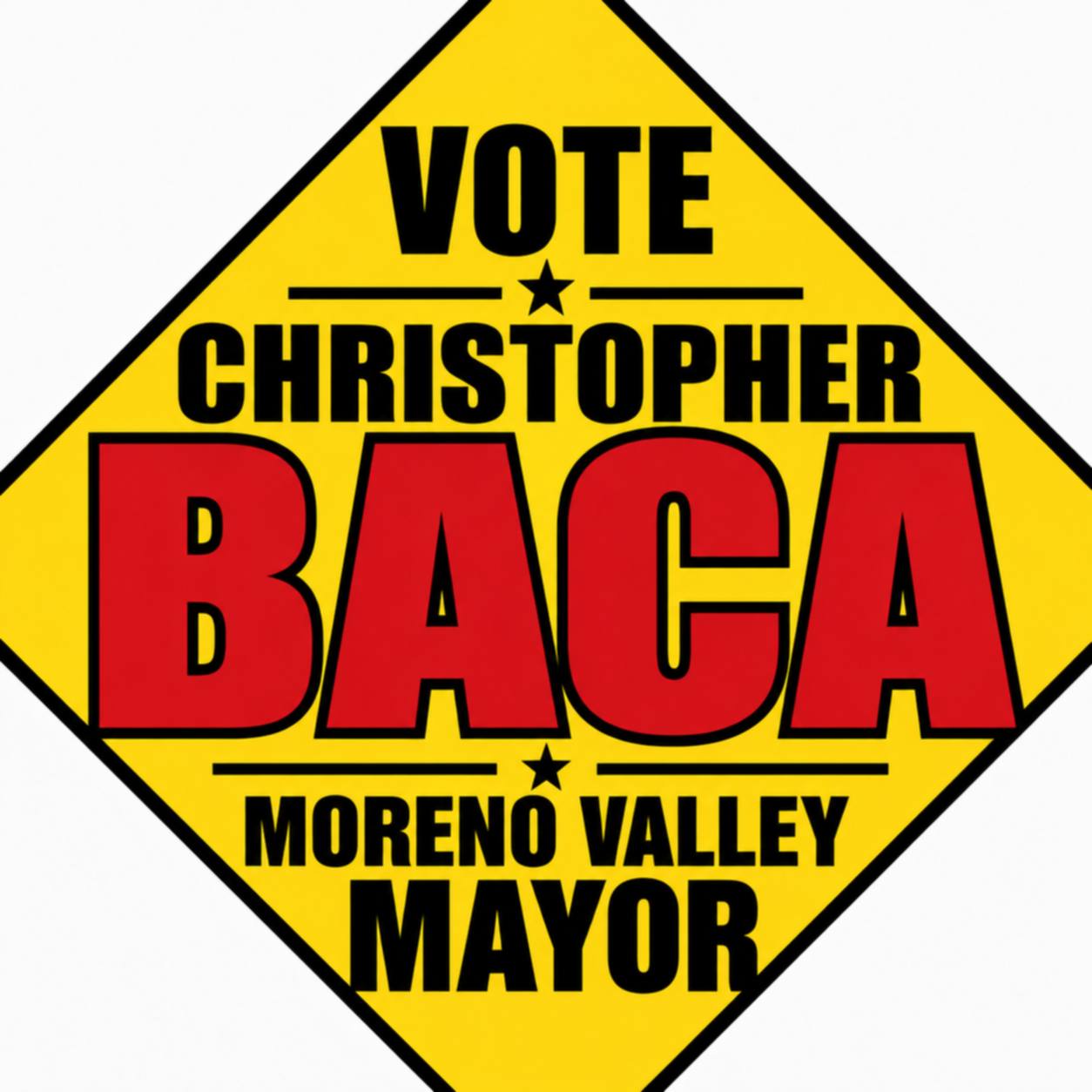Baca for Mayor Sign